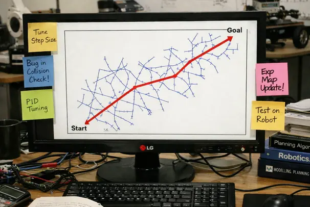 Authentic workspace showing Rrt Tree